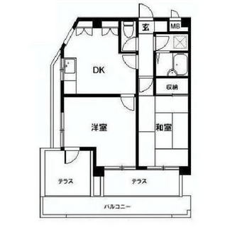 東京都新宿区北新宿４丁目 賃貸マンション 2DK