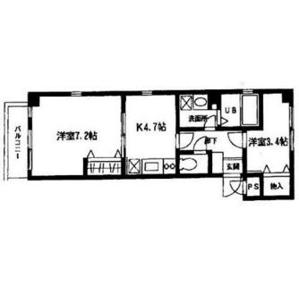 東京都新宿区上落合１丁目 賃貸マンション 2K